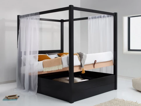 Ottoman Four Poster Storage Bed